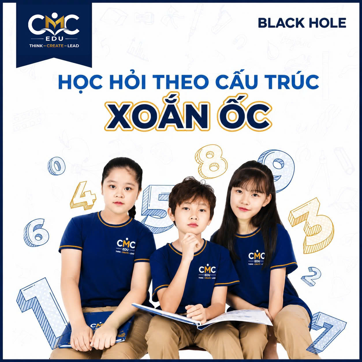 Nhóm học sinh Black Hole học theo cấu trúc xoắn ốc