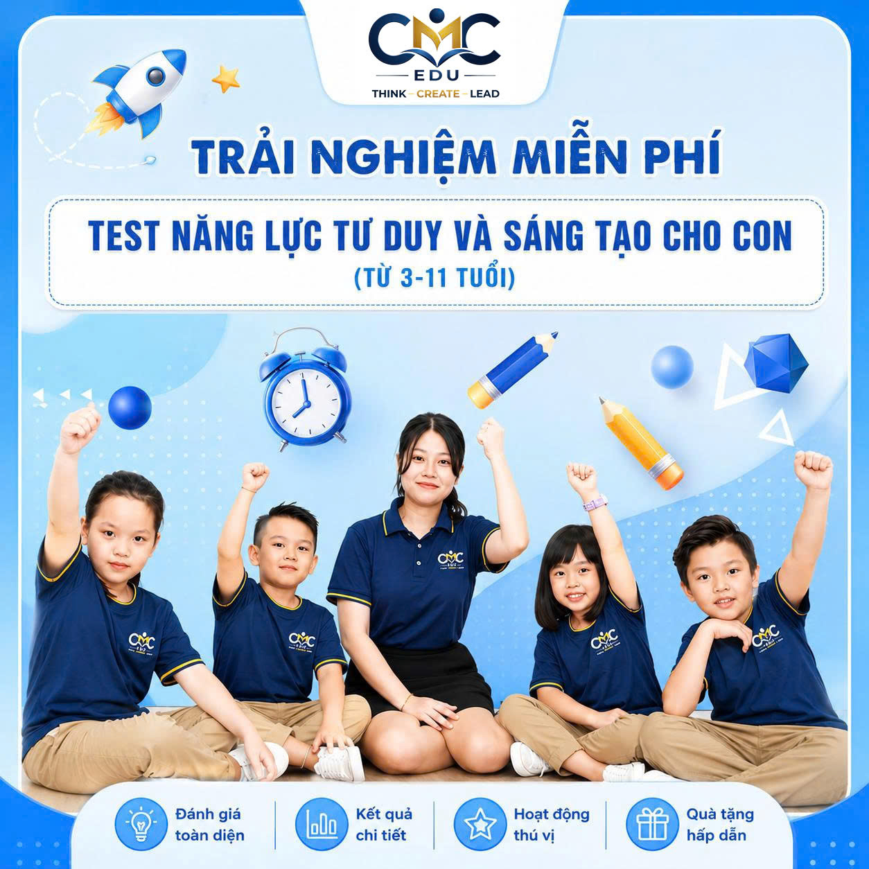 Cô giáo và học sinh CMC EDU trải nghiệm miễn phí